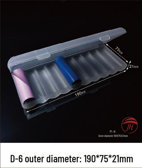 Wasserdicht, feuchtigkeitsbeständig, sturzsichere PP-Kunststoff-Batterie-Aufbewahrungsbox für Nr. 5, Nr. 7. 18650 Batterien.