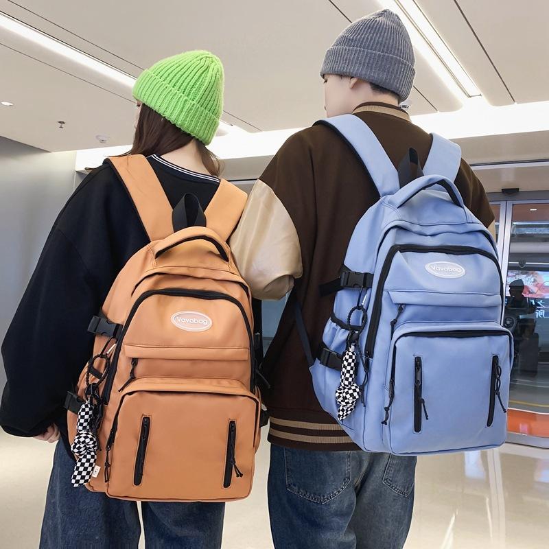Schoolbag Middle school student schoolbag men's and women's new fashionable versatile large-capacity outdoor travel backpack student backpack