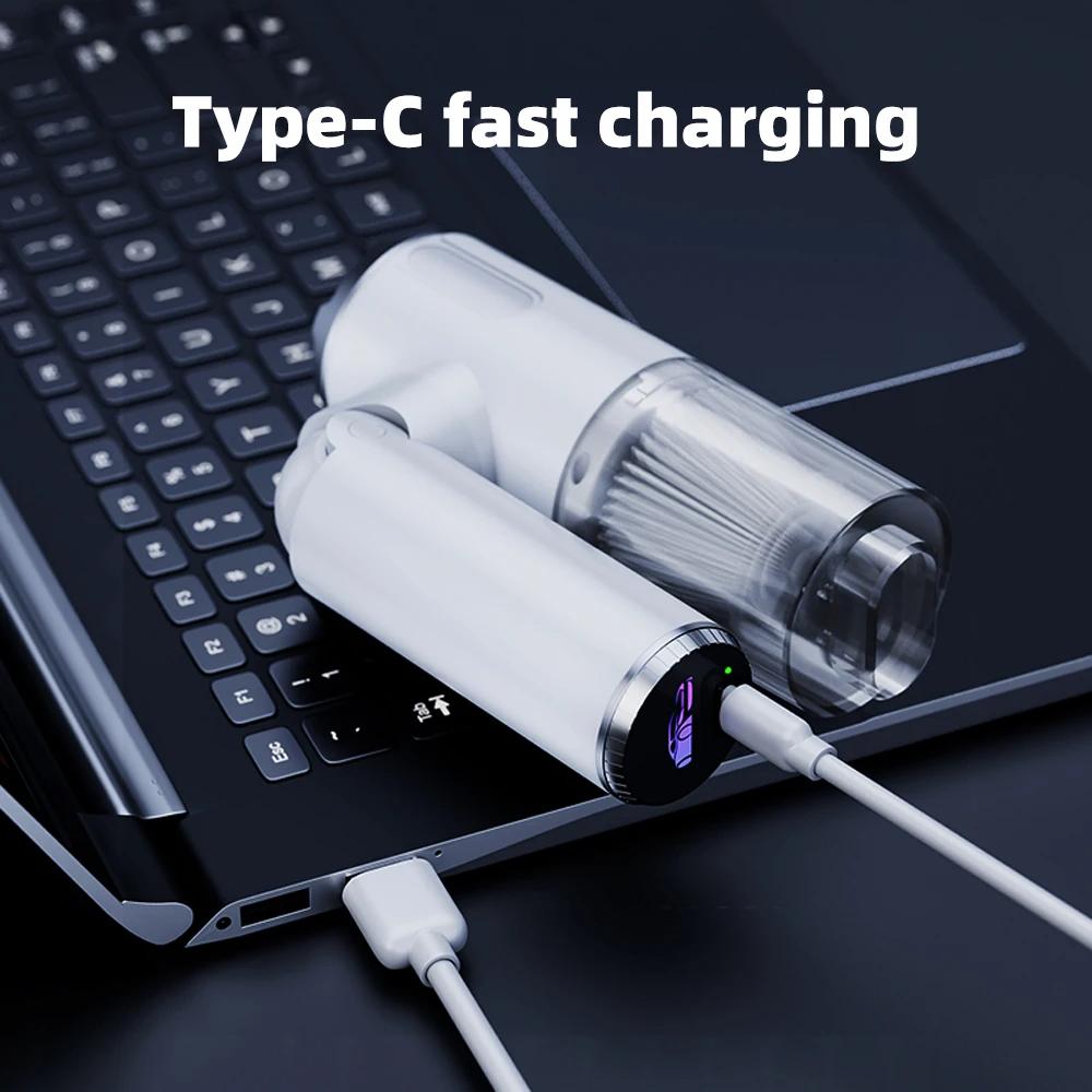 Car Vacuum Cleaner 4 In 1 Strong Suction Handheld Wireless Vacuum Cleaner Blower Cleaning Machine Car Cleaner for Keyboard