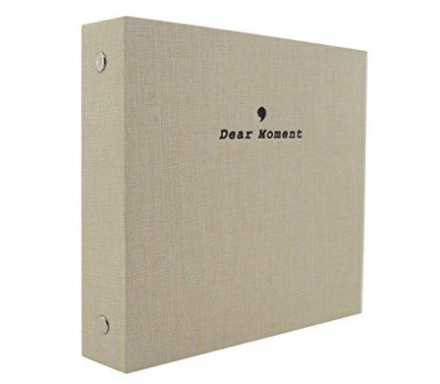 

Альбом для фотографий Darkhorse из хлопка и льна, узор, моментальная камера, широкоформатная моментальная камера, размер пленки Cheki, 50 листов, 5 дюймов, бежевый - бежевый