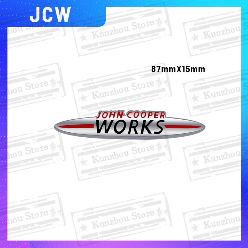 

1PCS Metal JCW Logo For Mini Cooper S Countryman Clubman F55 F56 F57 F60 R56 R57 R58 Emblem Car Front Grille Rear Trunk Sticker Sticker
