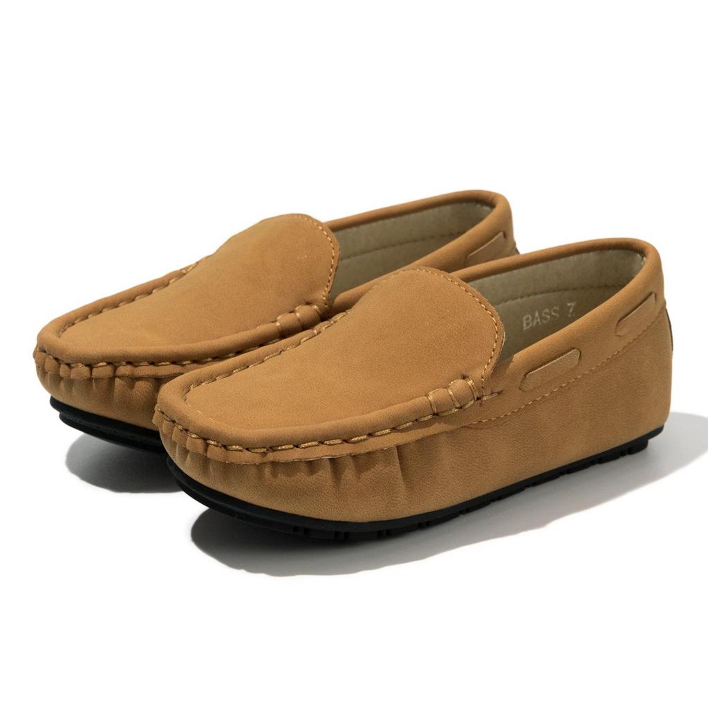 Trendy Korean Style Boys' Non-Slip Casual Leather Shoes - Soft Bottom, Comfortable for Autumn and Winter