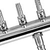 Flow Control Stainless Steel Aquarium Air Valve 8mm Turn to 4mm 2 Way Air Flow Valve Multi Port 6 Way Gang Valve Air Pumps