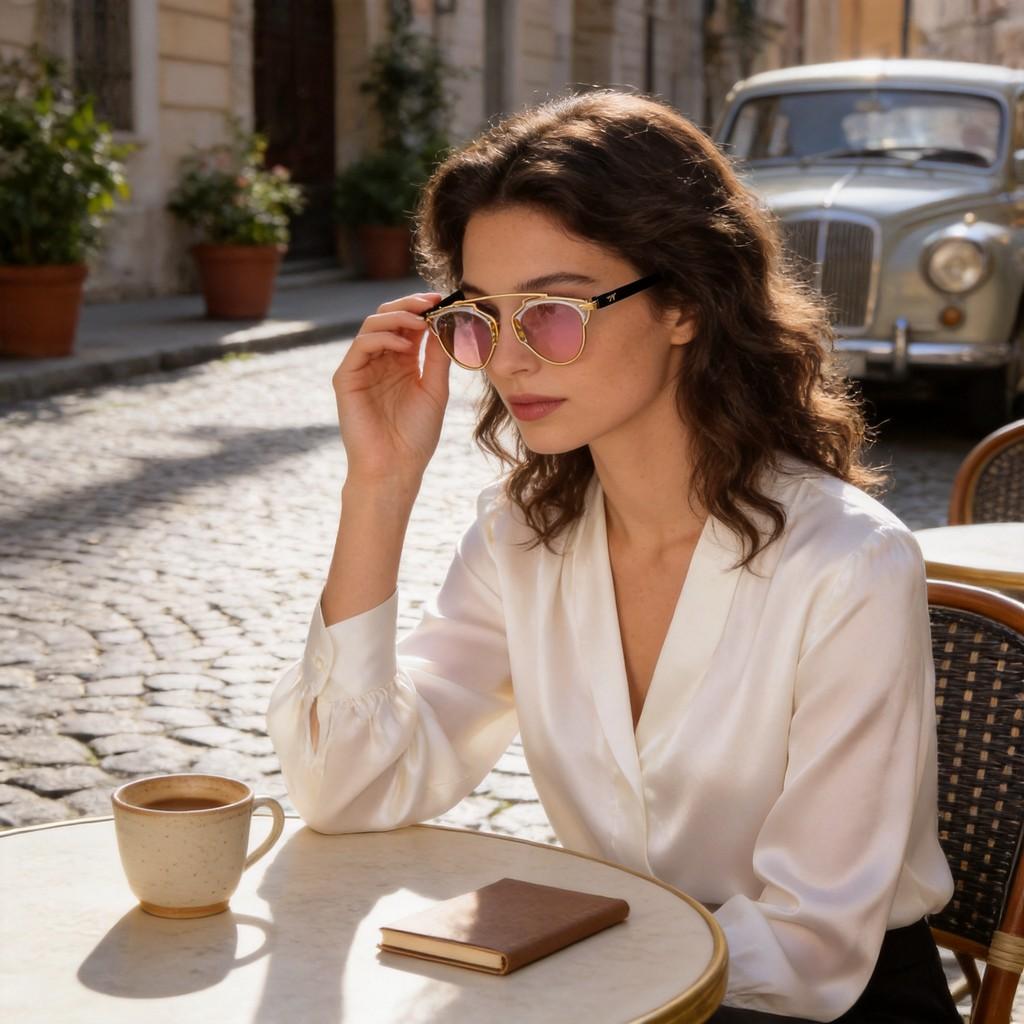 Vintage Cat Eye Sunglasses With Uv Protection Metal Frame For Fashionable Women