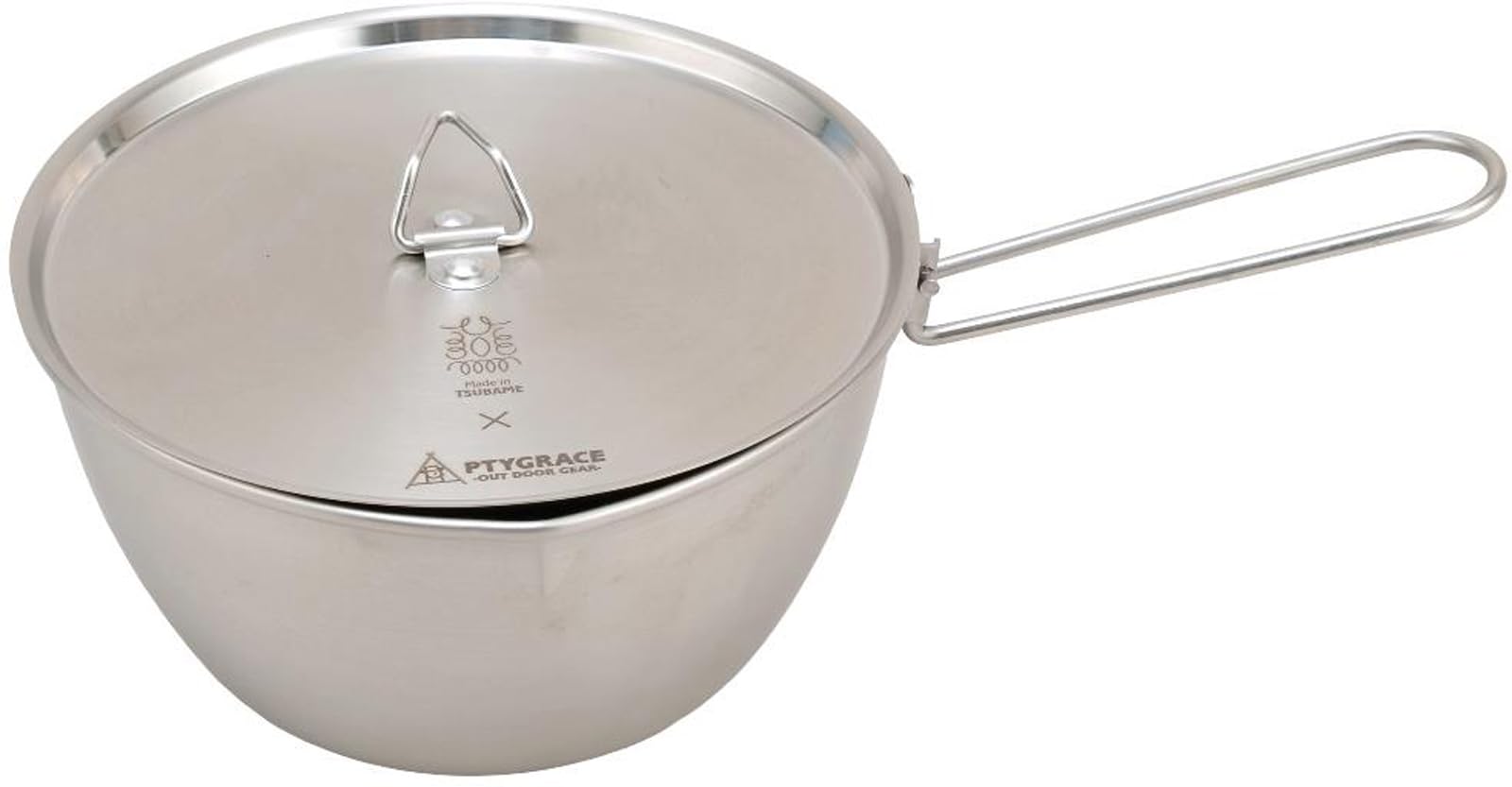 

PTYGRACE Metal Sierra Bowl 850 with Storage Bag Camping Rice IH Made in Japan - Kettle, Cooker, Pot, Cooker, Compatible,