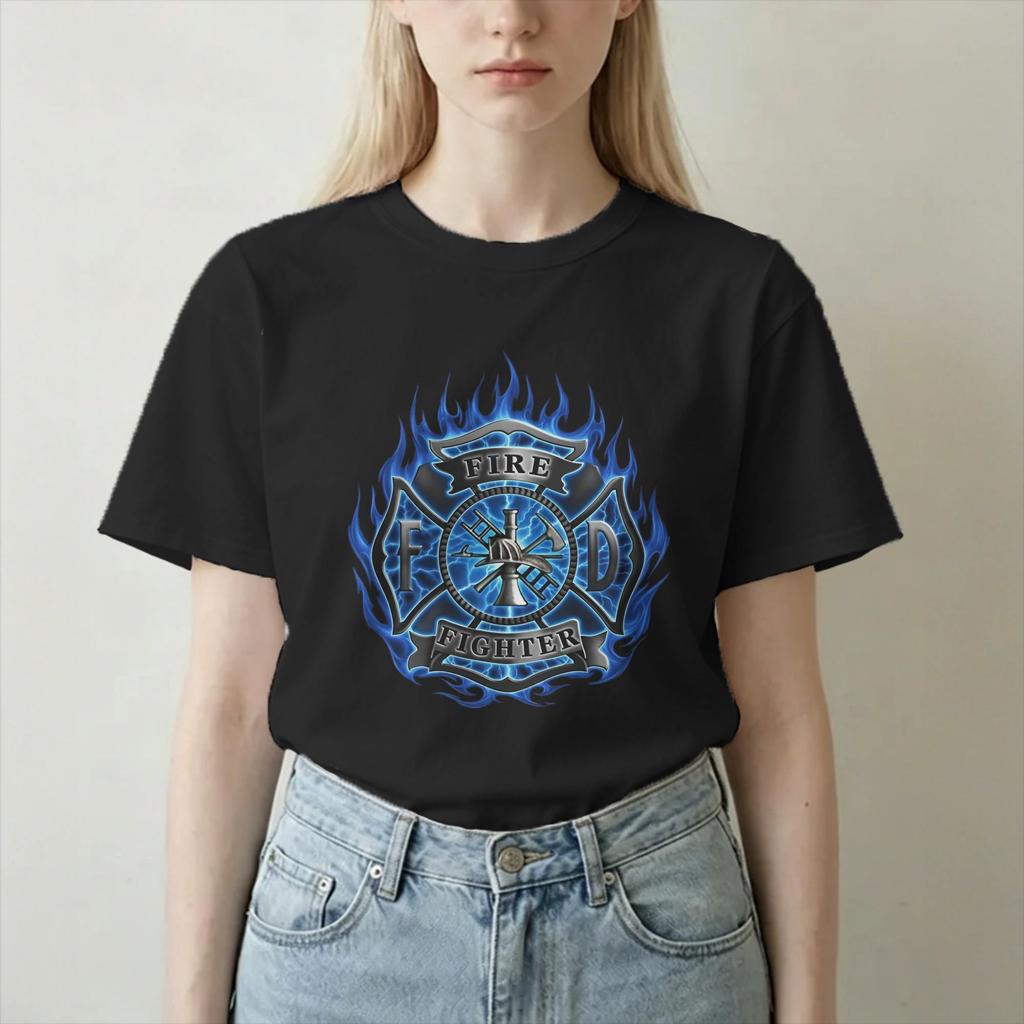 Unisex Unisexs TShirt Future Firefighter Awesome 100 Cotton Tee Shirt Short Sleeve Fire Rescue T Shirts O Neck Clothing