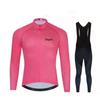 1 Unisex Fleece Cycling Long Sleeve Jersey Set Road Bike Riding Sportswear Breathable Warm Base Layer