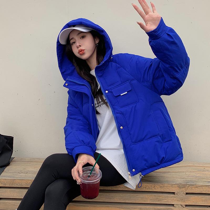 New Autumn and Winter Women's Hooded Short Cotton-padded Warm Coat