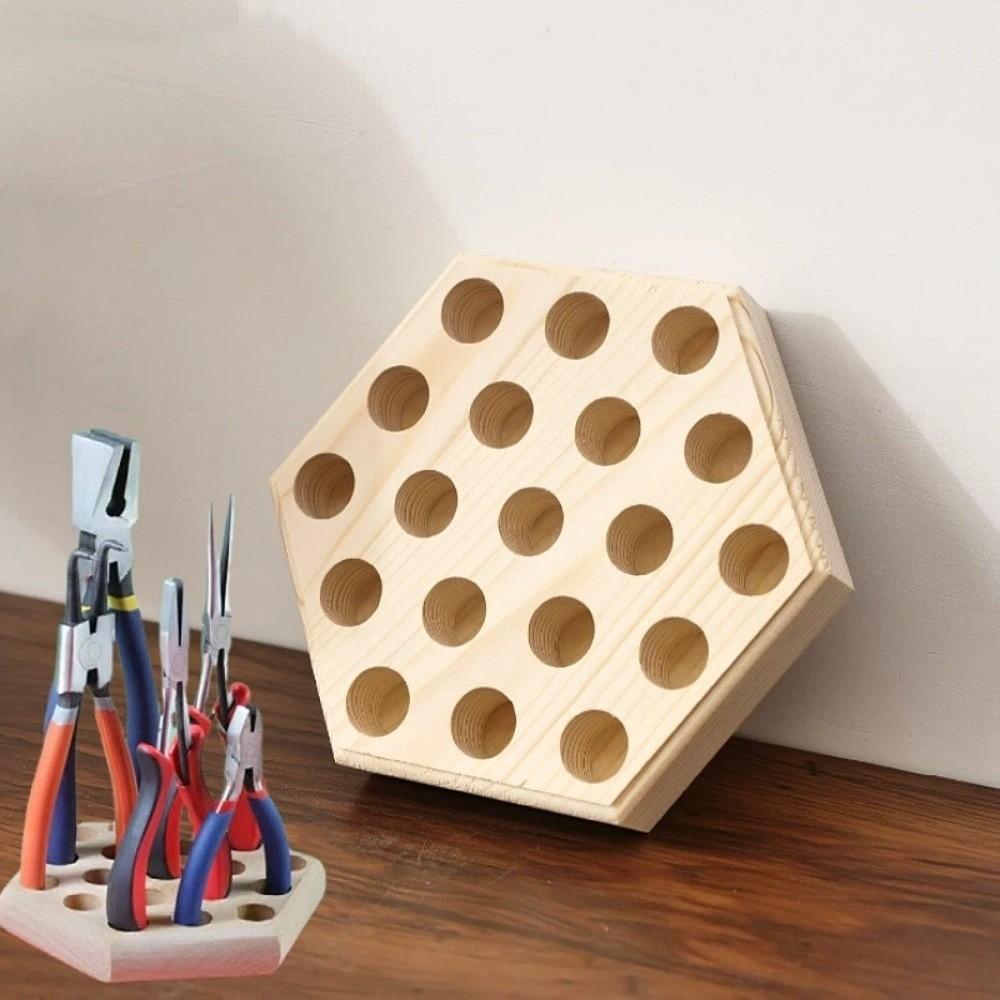 Wood Plier Organizer Rack 19 Holes Plier Racks Holder New Storage Plate  Plier