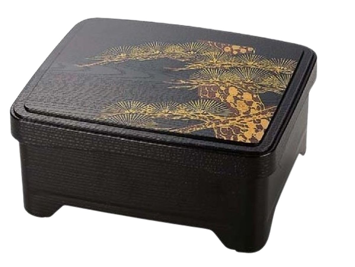 

Takeout Elephant Foot Bowl Black with Red Old ABS Resin and Made in Japan J-kitchens Eel/Rice Box, Pine, Polypropylene, 16.2x14.3x7.5cm,