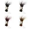 New Chinese Style Shuttlecock Head Wig Hanfu Hairpin Flower Tassel Hairpin Wig  Female