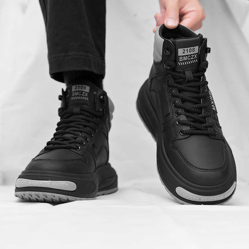 Fashion With Ties Warm Pads Black Dress Shoes For Men Boots Men's White Wedding Shoes Men's Luxury Brands Sneakers Sports