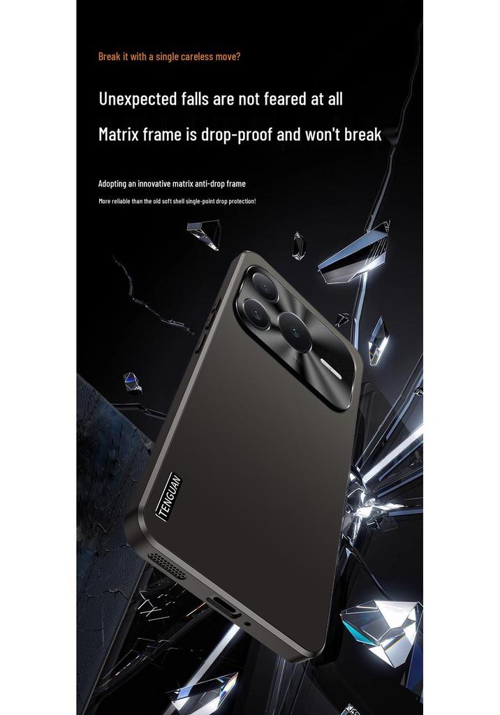 Compatible with Honor Power2: Frosted Protective Phone Case with Full Lens Coverage and Anti-Drop Features.
