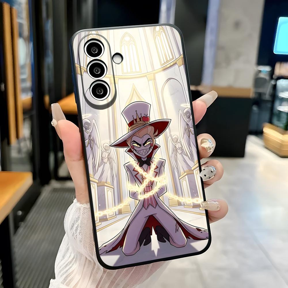 

H-Hazbin-Hotel Anime Phone Case For Samsung A25 A13 A33 5G A54 A36 A35 A56 A52 A14 Shockproof Soft Cover Samsung A12 4G