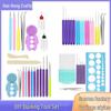 16-Piece High-Quality Quilling Tools Set: Includes Quilling Pen, Curve Ruler, Tweezers, and Material Pack