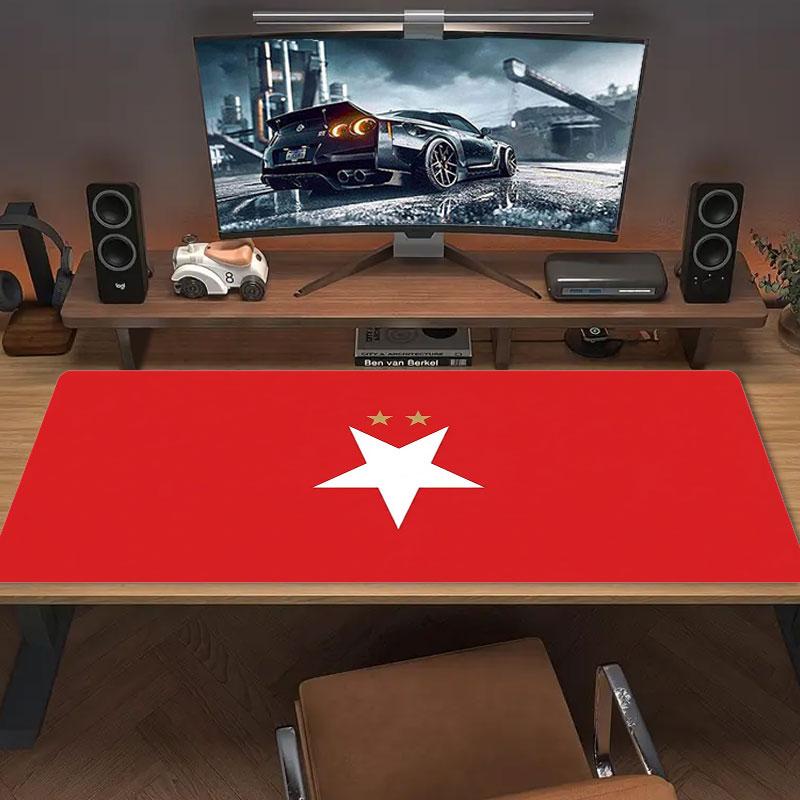 Fotbalový podložka pod myš Slavia Praha Velká Velký podložka na herní stůl Protiskluzová Podložka pod notebook Tablet Velká podložka pod myš XXL Podložka Mini PC Podložka na hraní S uzamykatelným okrajem