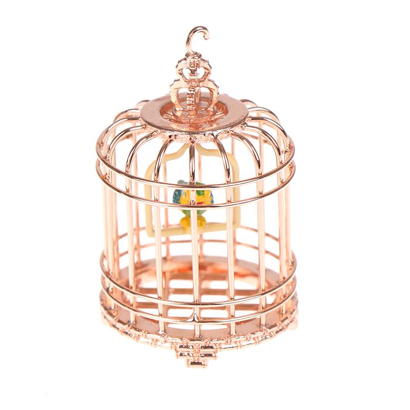 1:12 Dollhouse Miniture Furniture Bird Cage For Dollhouse Decor Accessories
