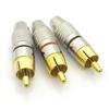 Set of 10 Male Plugs 5 Red 5 Black Connectors Set Zinc Alloy Texture Suitable for Enhancing Sound Signal Stability