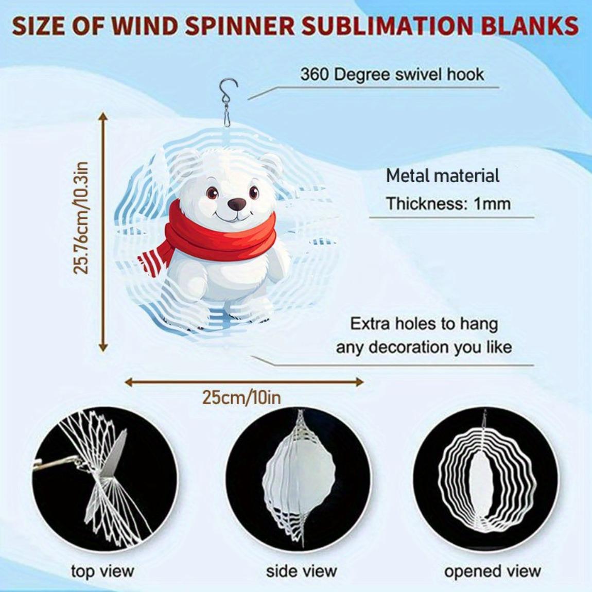 

Classic Glacier Polar Bear Hanging Wind Chime 3D Kinetic Outdoor Decor for Garden Perfect Gift for Women Mom Grandma Wife Durable Bright Colors