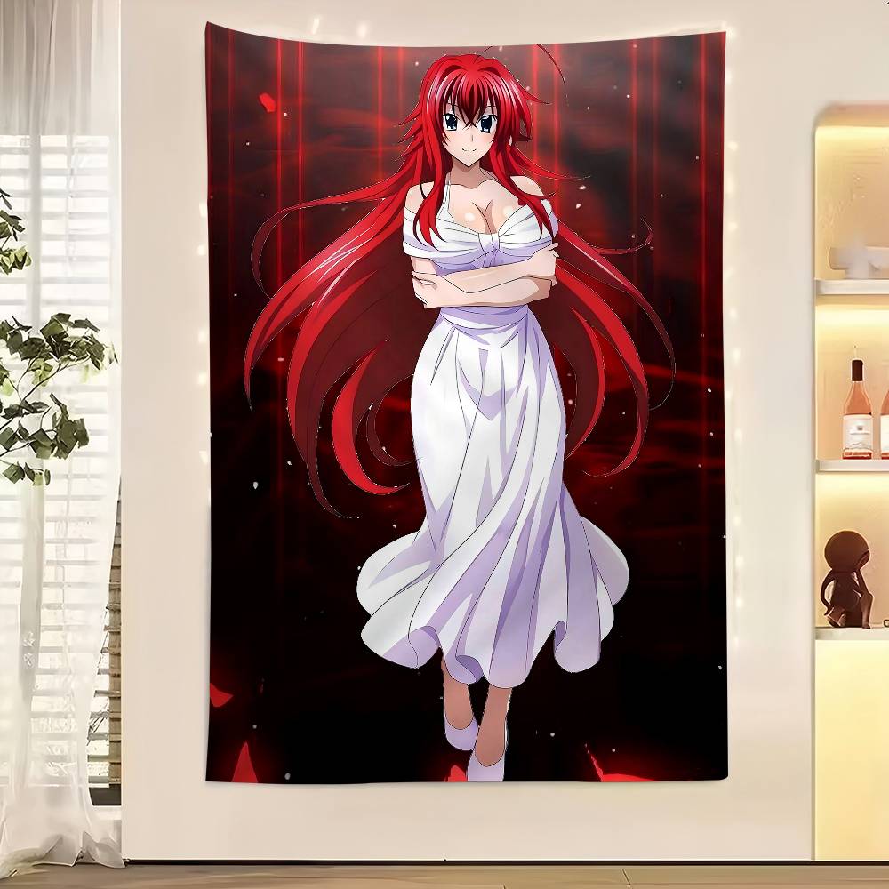 Anime High School DxD DIY Sticky Colorful Tapestry Wall Hanging Bohemian Wall Tapestries Mandala Wall Art Decor