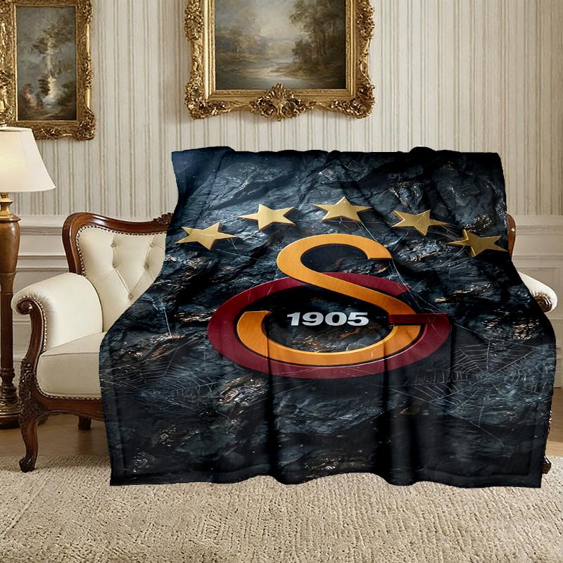 1pc Snug Galatasaray SK Blanket, Lightweight & Durable Print Blanket, Perfect for Home, Couch, Bed, Picnic, Travel, Office