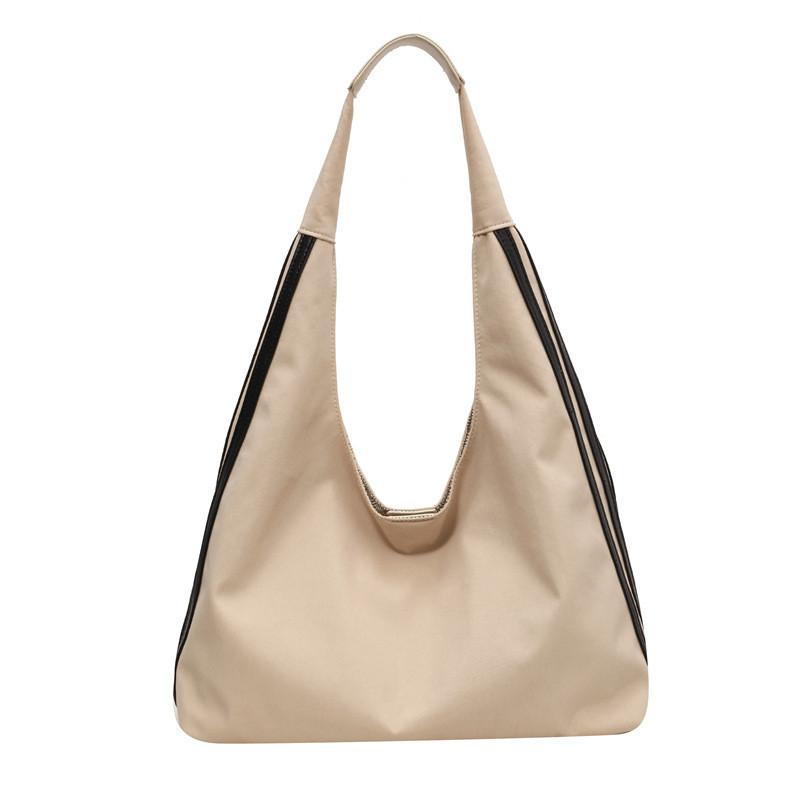 Large Capacity Urban Chic Canvas Tote Bag For Spring/summer 2024 Commuting Korean Style Black