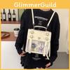Japanese Style Solid Color Backpack Outdoor Large Capacity Itabag Transparent