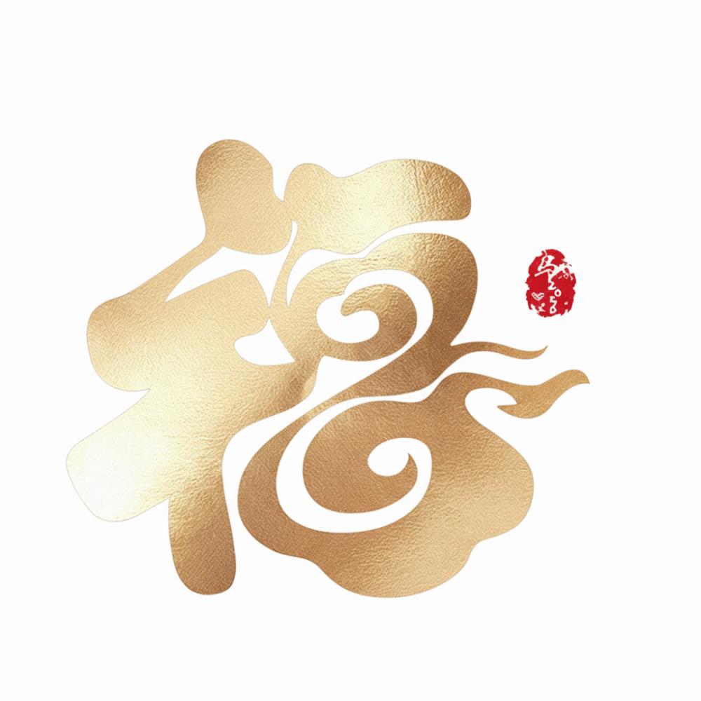 Multicolor New Year Shopwindow Sticker Electrostatic Cartoon HULU Wall Sticker PVC Blessing Glass Decals Wedding Supplies