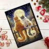 50-seitiges A5-Format 5D DIY Diamantkunst Malerei Notizbuch-Set Kristall Notizblock Skizzenbuch für Geburtstags- oder Weihnachtsgeschenke