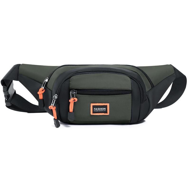 

Нагрудная сумка Весна Новая Мужская сумка Тканевая сумка Оксфорд Досуг Ниша Карманы Многослойный карман Сумка кассира Высокий стиль.