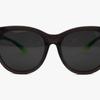 Puma Pu0089sk 004 Round Horn Rimmed Over Asian Fit Sunglasses