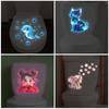 Glow-In-The-Dark Girl Dolphin Toilet Sticker Luminous Self-Adhesive Vinyl Wall Sticker Bathroom Wall Or Window Decoration