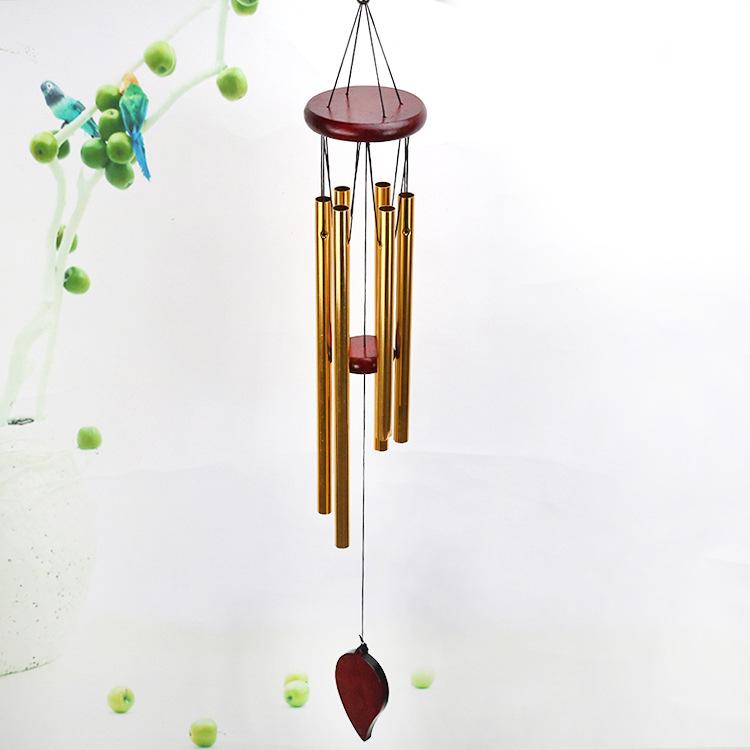 Retro Wooden & Metal Wind Chime: Pastoral Wall Hanging Ornament & Creative Home Gift Pendant