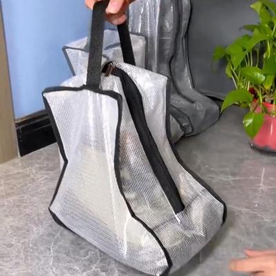 Boots Storage Bag Waterproof Dustproof Transparent Shoes Protection Bag Zippered Portable Boots Pocket Household Travel Storage