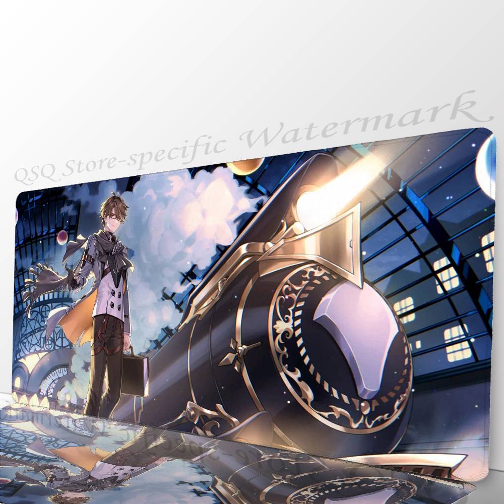 

Welt Yang Игра H-Honkai Star Rail Коврик для мыши Нескользящий Подходит для офисных компьютеров Ноутбуков Игровых столов для киберспорта XXL Клавиатура LockEdge700x300x2mm
