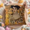 Gustav Klimt Oil Painting Cushion Cover Natural Linen Organic Fabric Double-Sided Printing Sofa Home Decor Gift Pillow Case