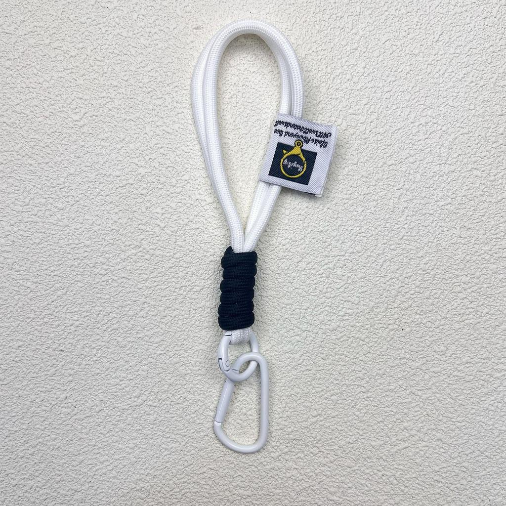 Outdoor Backpack Lanyard: Nylon Woven Keychain & Carabiner with Doll Accessory