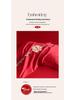 Luxury Dragon & Phoenix Embroidered Wedding Bedding Set - Red Bridal Room Dowry Sheet & Duvet Combo