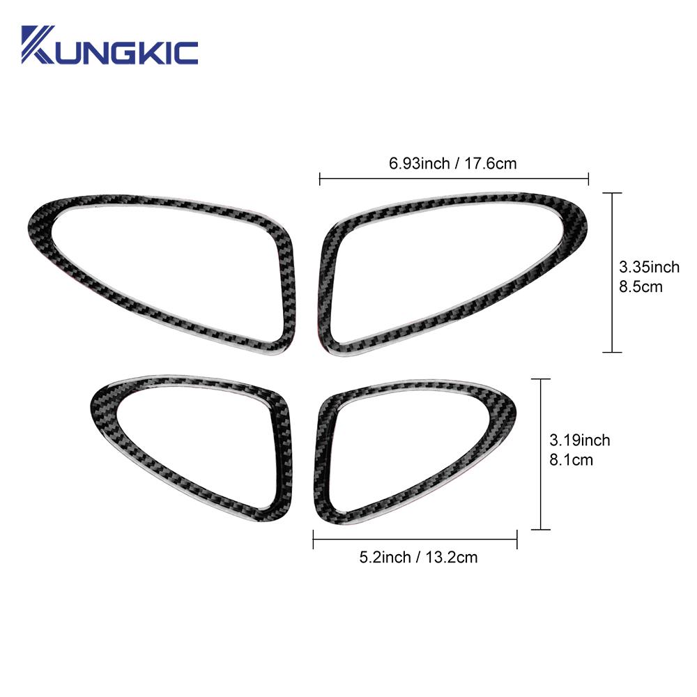 Real Soft Carbon Fiber Sticker For Seat Ibiza 6j 2009 2010 2011 2012 2013 2014 LHD RHD Car Inner Door Handle Panel Accessories