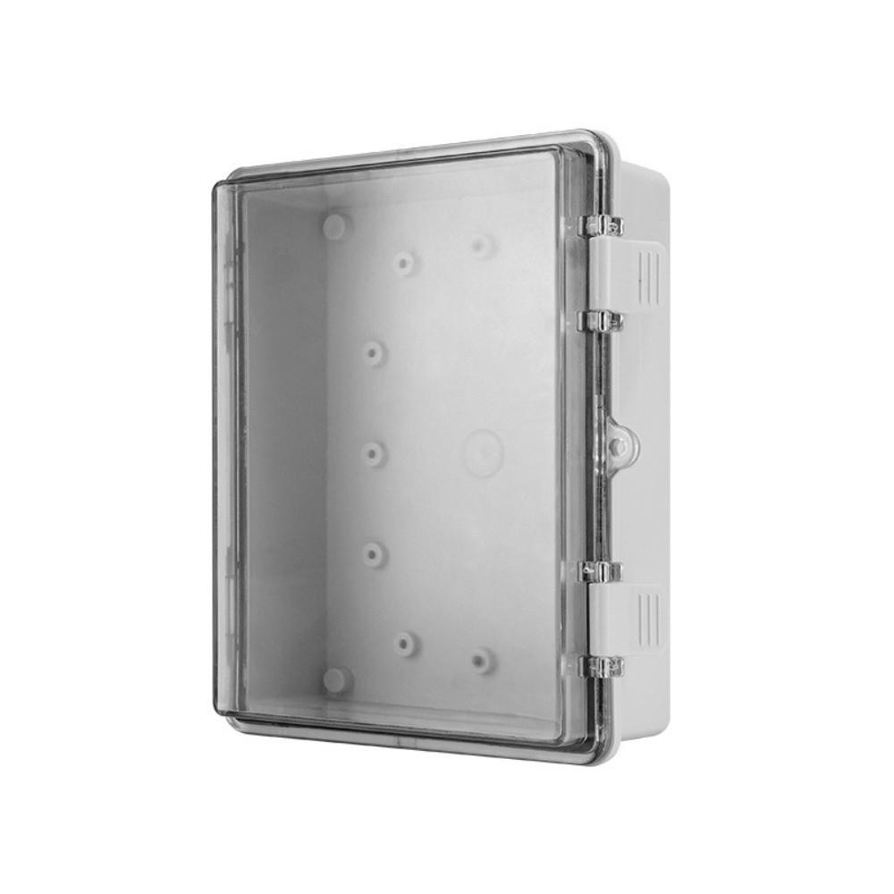 Outdoor Sealed Electrical Plastic Enclosure IP66 Waterproof with Hasp Power Junction Box Transparent Cover ABS Switch Power Case