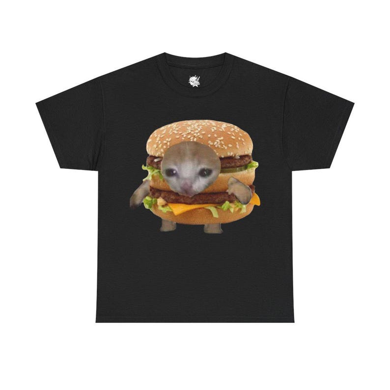 

Kitty Burger Meme Graphic Boxy Unisex T-Shirt S