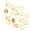 20pcs Stainless Steel Round Pendant DIY Dog Tags with Hole Jewelry Making AccessoryGold 10mm