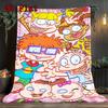 Rugrats Inspired 2D Flat Pattern Flannel Blanket High Quality All Seasons Warmth and Comfort Perfect for Christmas Gifts.PMT0914293