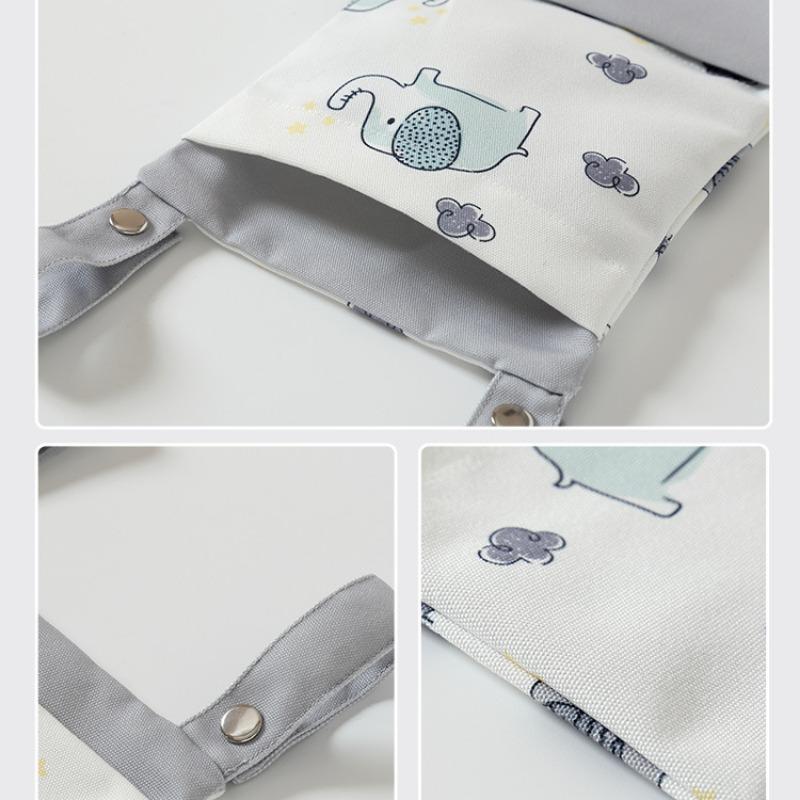 Babybett-Organizer, Bett-Aufbewahrungstasche zum Aufhängen, Windel-Organizer, Kinderspielzeug-Tasche, Babybett-Tasche, Neugeborenenbett-Nachttisch-Organizer