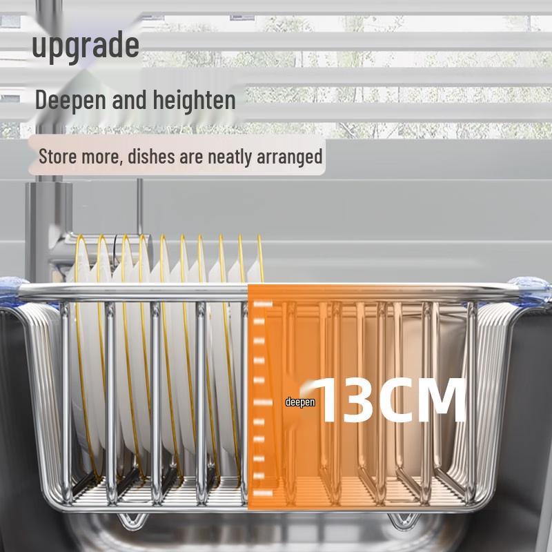 TLXT Stainless Steel Sink Draining Basket