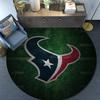 Houston Texans Round Area Rug,Carpet Rug for Living Room Bedroom Sofa Playroom Decor,Non-slip Floor Mat