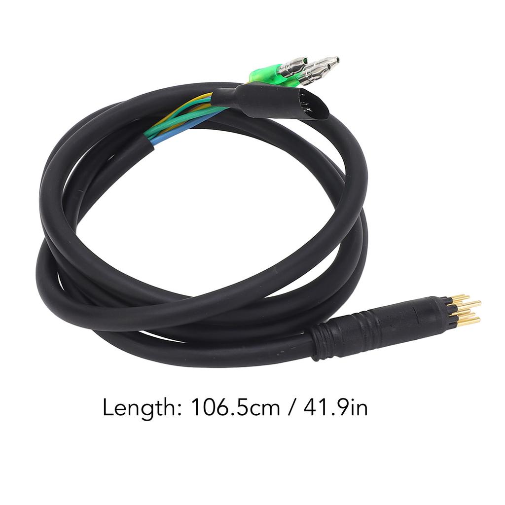 Motor Extension Cable 9 Pin M10 Male Waterproof Dust Proof Heat Resistant Anti Interference Bike Conversion Cable Accessory 106.5cm