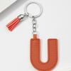 Key Ring PU 26 Letter Key Chain Keys Organizer Business Key Holder  Keychain Accessories