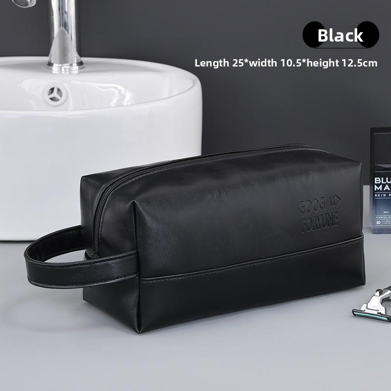 Travel Mens Toiletry Bag Pu Water Resistant Organizer For Business Trip