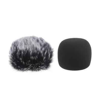 Haiseng Furry Wind Screen Muff Cover Foam Filter Microphone Windshield for Zoom H1 Recorder Spare Parts